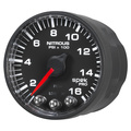 2-1/16" Nitrous Druck, 0-1600 Psi, Spek-Pro, Black/Black
