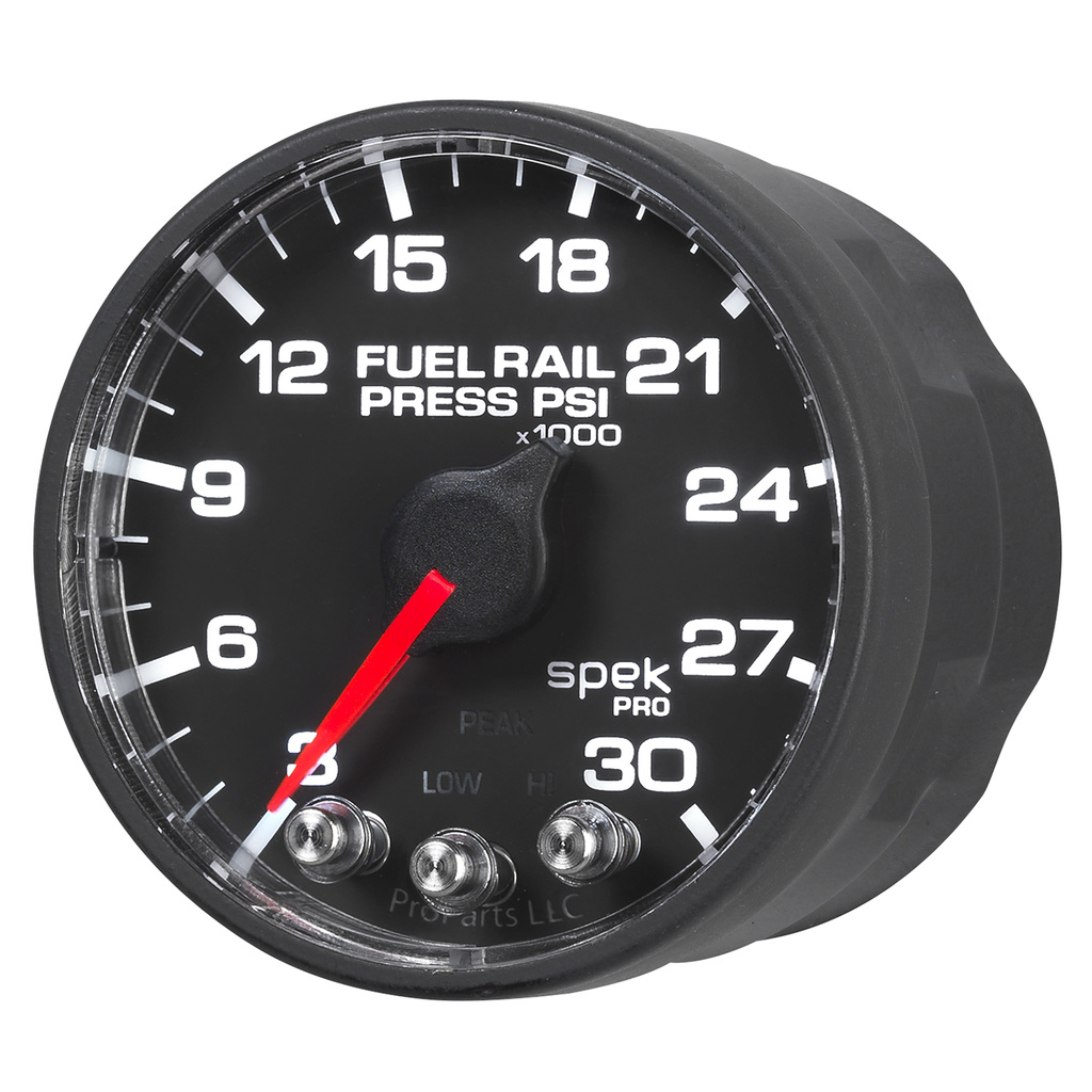 2-1/16" Fuel Rail Druck, 3-30k Psi, Spek-Pro, Black/Black