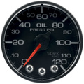 2-1/16" Öldruck, 0-120 Psi, Spek-Pro, Black/Black