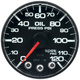 2-1/16" Öldruck, 0-120 Psi, Spek-Pro, Black/Black