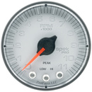 2-1/16" In-Dash Drehzahlmesser, 0-11,000 Rpm, Spek-Pro, Silver/Black