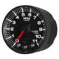 2-1/16" In-Dash Drehzahlmesser, 0-11,000 Rpm, Spek-Pro, Black/Black