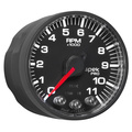 2-1/16" In-Dash Drehzahlmesser, 0-11,000 Rpm, Spek-Pro, Black/Black