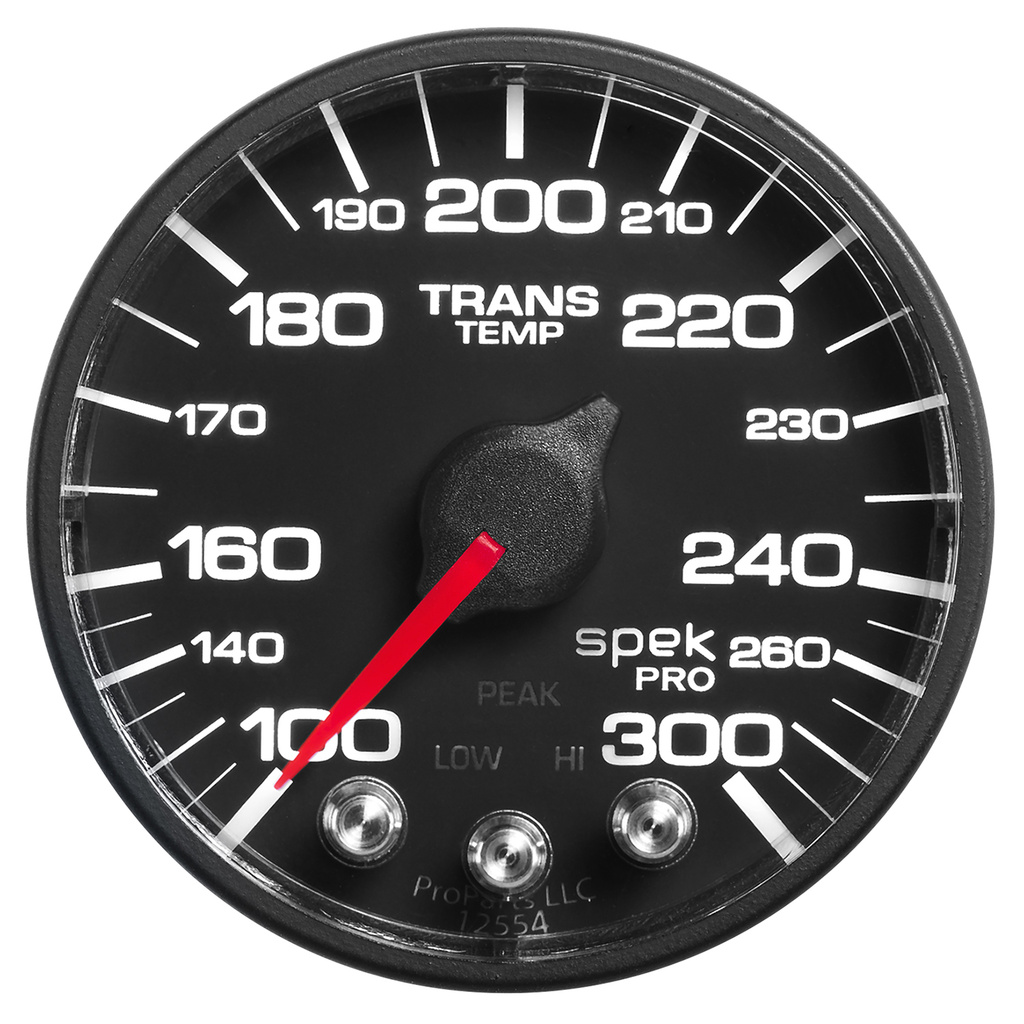 Pillar Kit, 0-35 Psi/0-2000 °F/100-300 °F, 01-07 Gm Full-Size Truck, W/O Speaker, Spek-Pro, Black Dial, Black Bezel, Flat Antiglare Lens
