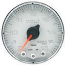 2-1/16" Voltmeter, 0-16v, Spek-Pro, Silver/Chrome