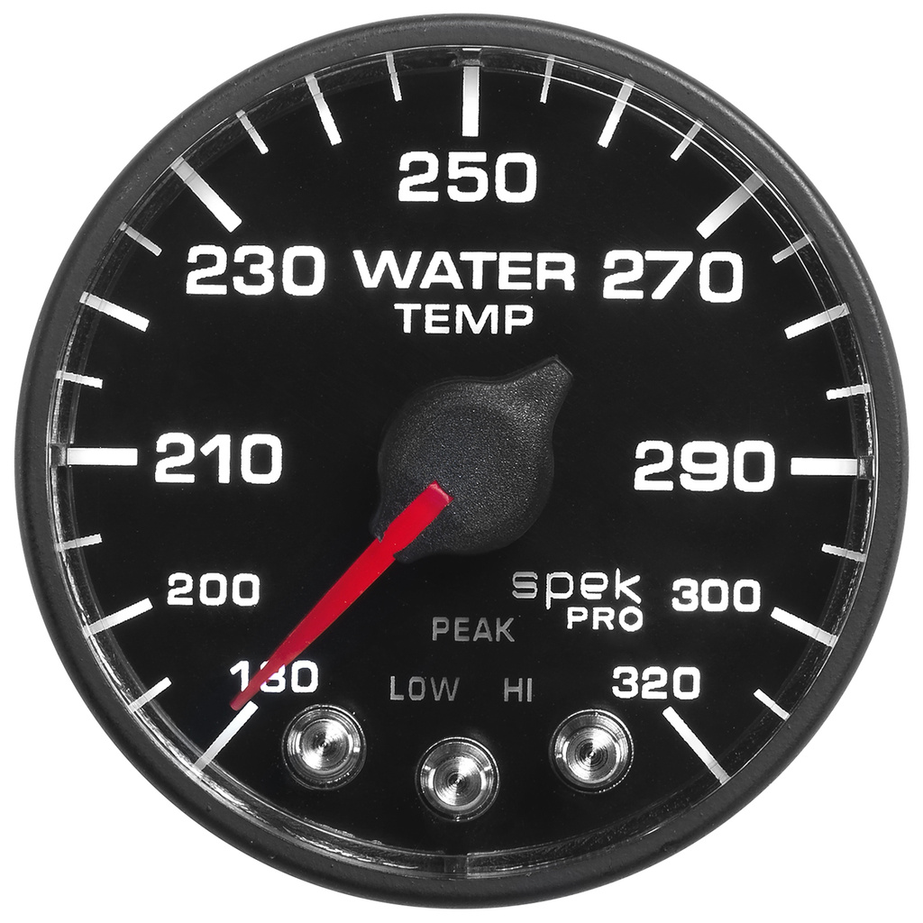 2-1/16" Wassertemperatur, 180-320 °F, Spek-Pro, Black/Black, Ecu