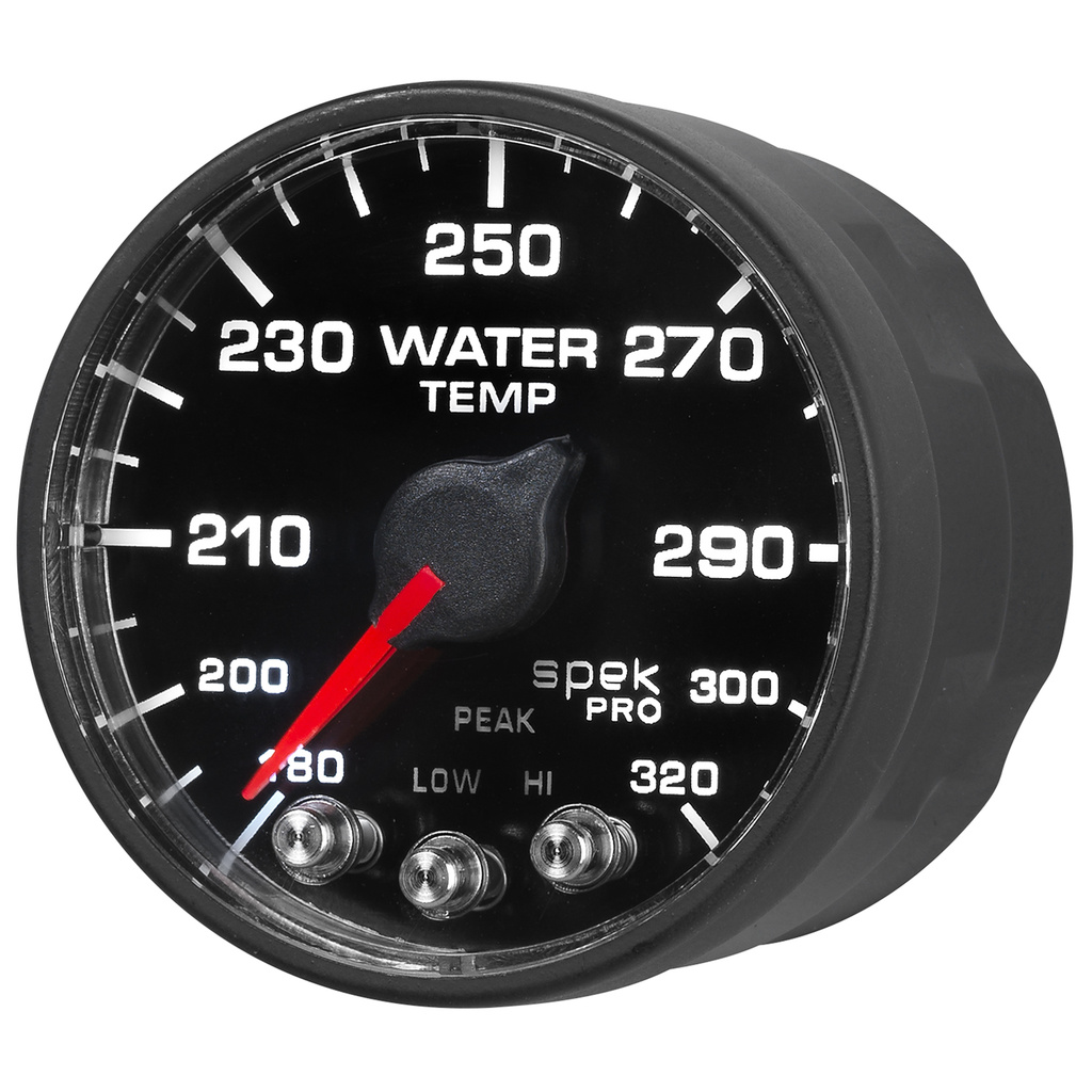 2-1/16" Wassertemperatur, 180-320 °F, Spek-Pro, Black/Black, Ecu