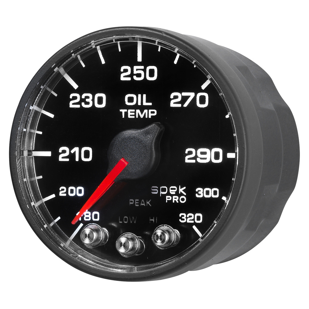 2-1/16" Öltemperatur, 180-320 °F, Spek-Pro, Black/Black, Ecu