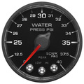 2-1/16" Wasserdruck, 0-40 Psi, Spek-Pro, Black/Black, Ecu