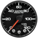 2-1/16" Wasserdruck, 0-120 Psi, Spek-Pro, Black/Black (For 100 Psi Sensor Not Incl)