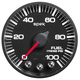 2-1/16" Kraftstoffdruck, 0-100 Psi, Spek-Pro, Black/Black, Ecu
