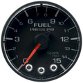 2-1/16" Kraftstoffdruck, 0-15 Psi, Spek-Pro, Black/Black, Ecu