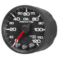 2-1/16" Öldruck, 0-120 Psi, Spek-Pro, Black/Black, Ecu