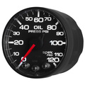 2-1/16" Öldruck, 0-120 Psi, Spek-Pro, Black/Black, Ecu