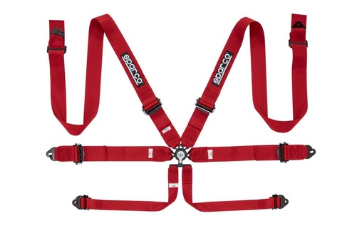 Sparco 6PT-Sicherheitsgurt Rot