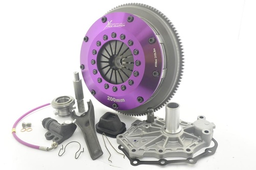 Xtreme Performance - 200mm Gefedert Ceramic Zwei Scheiben Kupplungssatz Mit Schwungrad 1200Nm