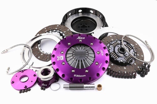 Xtreme Performance - 230mm Gefedert hub Organisch Zwei Scheiben Kupplungssatz Mit Schwungrad & CSC 1000Nm