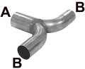 T-Pipe 76x76 Rostfrei