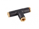 T-CROSS-Pneumatik-Fitting (1/4" Schlauch)