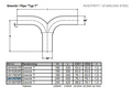 T-Pipe 76x76 Rostfrei