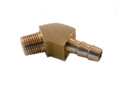 Vakuumadapter 45 Grad - 1/8" NPT - 6mm Barb Anschluss