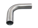 90 ° Aluminiumrohr 2,5" poliert