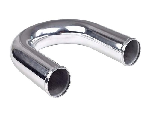 180 ° Aluminiumrohr 3" poliert