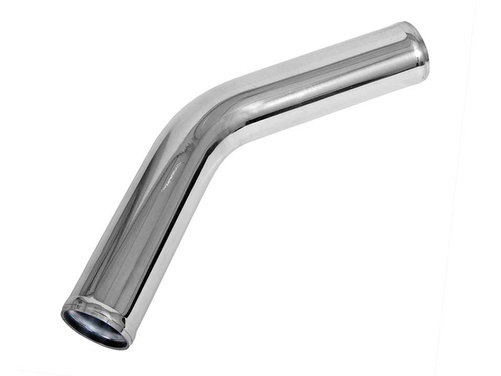 45 ° Aluminiumrohr 3" poliert