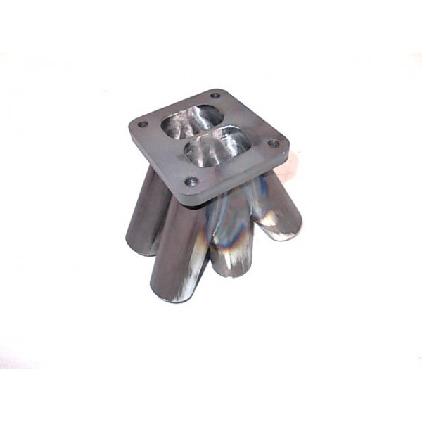 Merge Collector 6CYL-MAD-Stahl gerade - T3 twin-entry