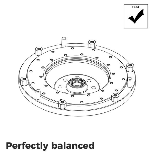 PMC-Schwungrad BMW V8 M62 - BMW M57N M57N2 GS6-53DZ HGU HGK - 240mm + Kurbelwellensensor Adapter