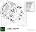 PMC Getriebeadapterplatte Toyota JZ 1JZ 2JZ
