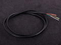 Geschirmtes Kabel (4 Kerne) schwarz