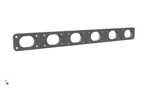 Abgasflansch BMW M50-52 S52B32 - 10mm