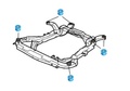 Saab 9-5 Subframe-Buchsen-Polytheran