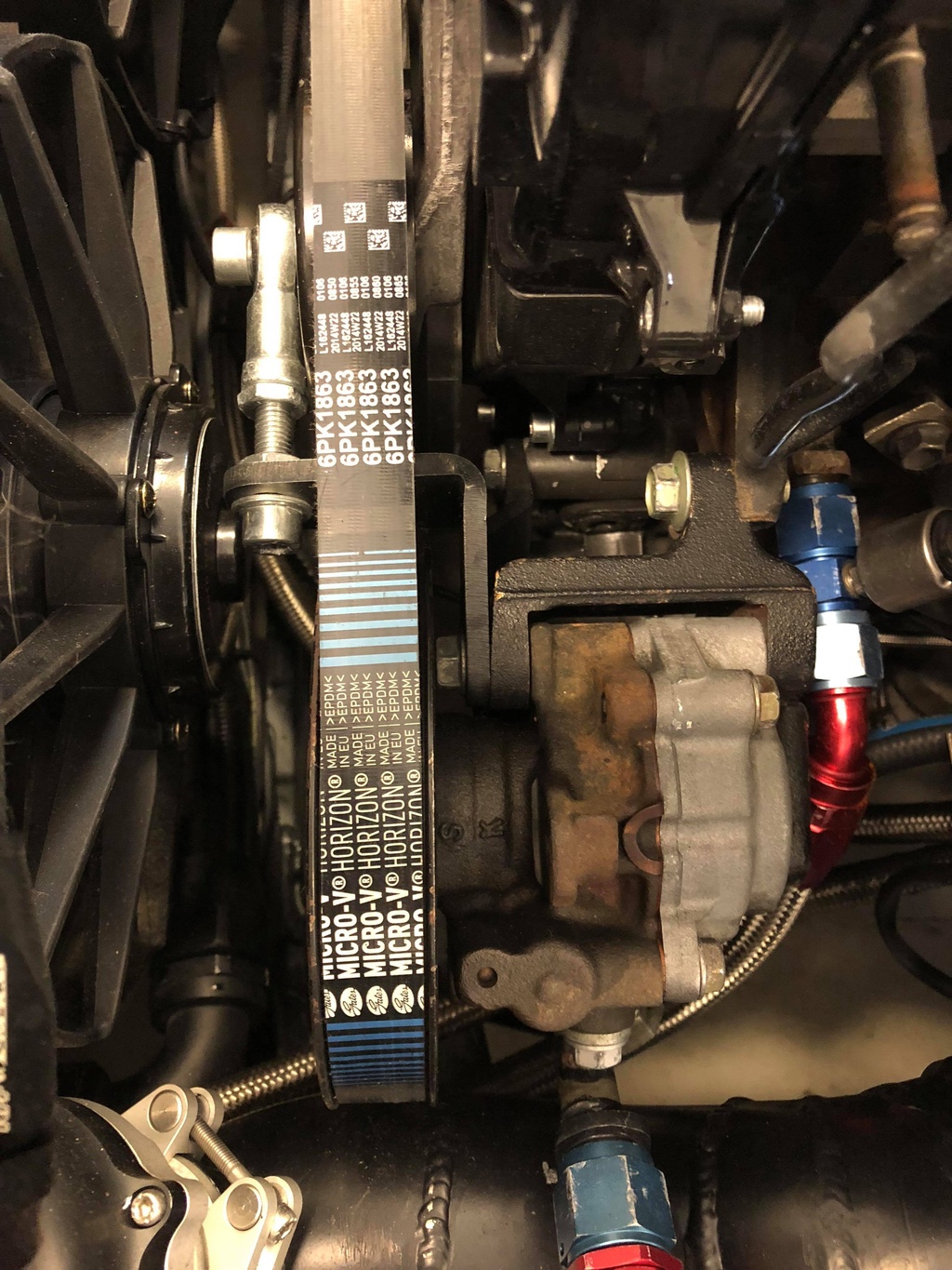 Arsch 1JZ / 2JZ-Servohalterung mit Riemenstabilisierungsspanner