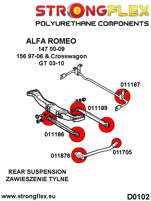 Hinterer Suspension Vorderer Armbusch